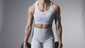 TYR Base Kinetic™ Women's Crossback Sports Bra - Heather 13 TYR Base Kinetic™ Women's Crossback Sports Bra - Heather - Image 11