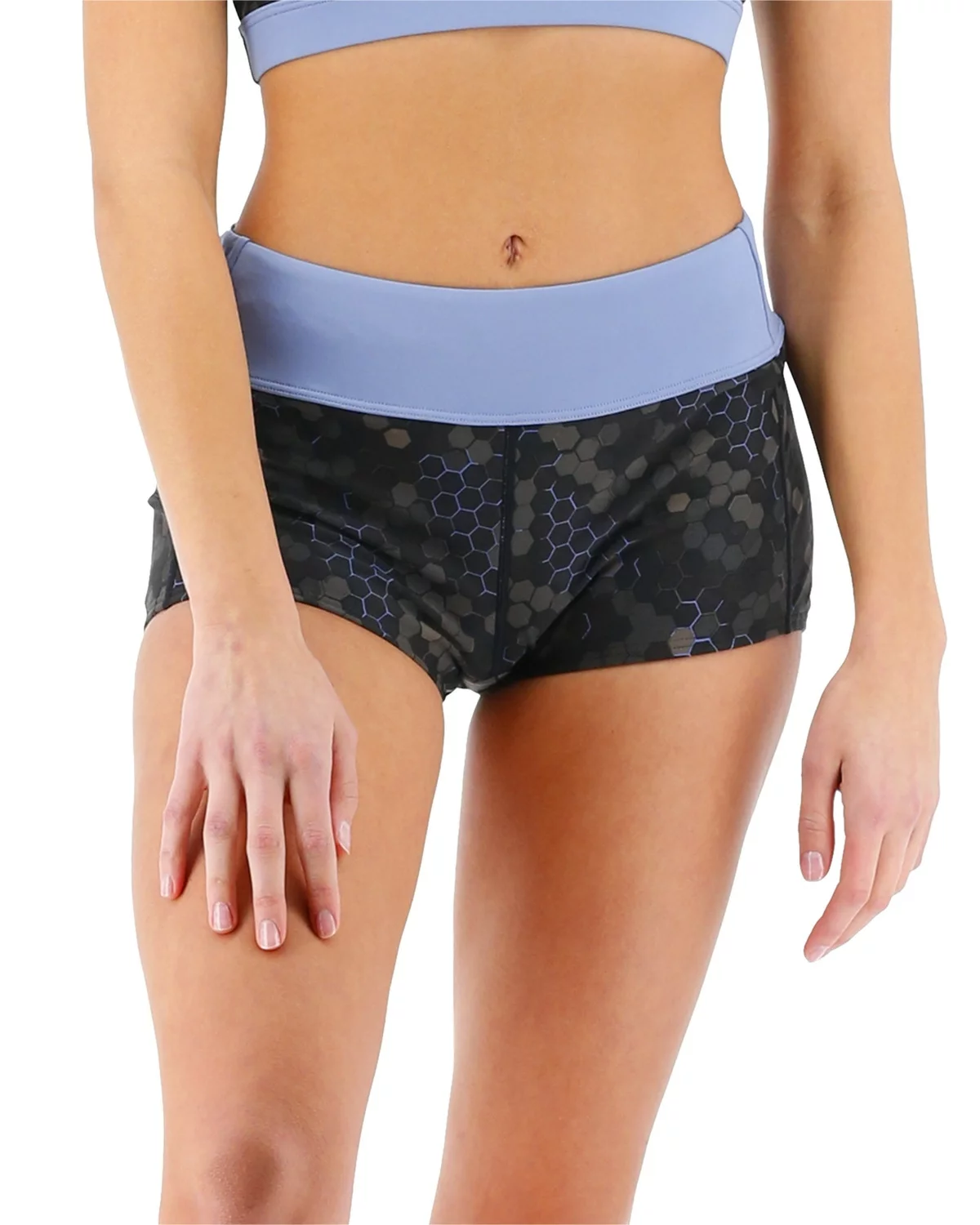 TYR Durafast Elite® Women's Casey Boyshort - Carbon Hex 3 TYR Durafast Elite® Women's Casey Boyshort - Carbon Hex