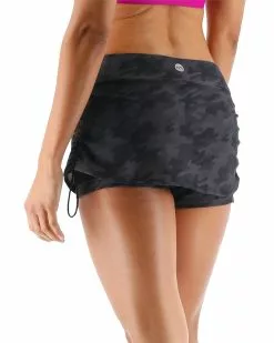 TYR Durafast Elite® Women's Della Skort - Blackout Camo -TYR Sales BSFBC7A 001 alt04