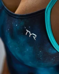 TYR Durafast Elite® Women's Cutoutfit Swimsuit - Cosmic Night -TYR Sales CCMN7A 978 alt08