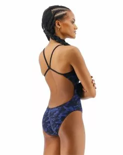 TYR Durafast Elite® Women's Cutoutfit Swimsuit - Midnight Camo -TYR Sales CMCM7A 401 alt05