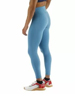TYR Joule Elite™ Women's High-Waisted 7/8 Leggings - Solid -TYR Sales FEHLSO3A 439 alt04