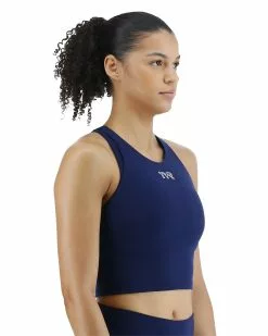 TYR Joule Elite™ Women's High Neck Sports Bra - Solid 14 TYR Joule Elite™ Women's High Neck Sports Bra - Solid -TYR Sales FEHNSO3A 401 alt06