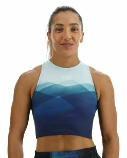 TYR Base Kinetic™ Women's Cropped High Neck Tank - Forge