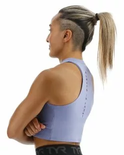 TYR Base Kinetic™ Women's Cropped High Neck Tank - Solid -TYR Sales FGCHTS3A 986 alt04