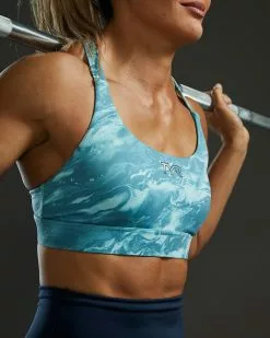 TYR Base Kinetic™ Women's Dual Strap Sports Bra - Aqueous 18 TYR Base Kinetic™ Women's Dual Strap Sports Bra - Aqueous -TYR Sales FGDSAQ3A 988 alt07