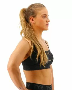 TYR Base Kinetic™ Women's Dual Strap Sports Bra - Blackout Camo -TYR Sales FGDSBC3A 001 alt06 1