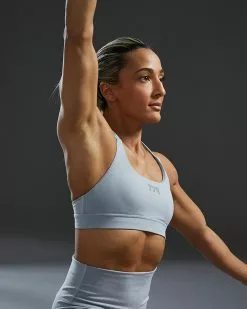 TYR Base Kinetic™ Women's Dual Strap Sports Bra - Heather -TYR Sales FGDSSH3A 254 alt10