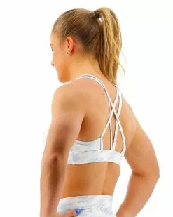 TYR Base Kinetic™ Women's High Neck Sports Bra - Whiteout Camo -TYR Sales FGDSWC3A 100 alt04