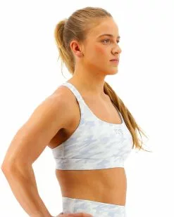 TYR Base Kinetic™ Women's High Neck Sports Bra - Whiteout Camo -TYR Sales FGDSWC3A 100 alt06