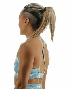 TYR Base Kinetic™ Women's High Neck Sports Bra - Aqueous -TYR Sales FGHAQ3A 988 alt04