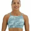 TYR Base Kinetic™ Women's High Neck Sports Bra - Aqueous -TYR Sales FGHAQ3A 988 main01