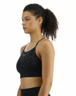 TYR Base Kinetic™ Women's High Neck Sports Bra - Goldstone -TYR Sales FGHGO3A 001 alt02