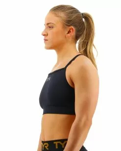 TYR Base Kinetic™ Women's High Neck Sports Bra - Solid -TYR Sales FGHSO3A 001 alt03