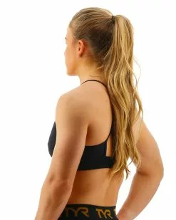 TYR Base Kinetic™ Women's High Neck Sports Bra - Solid -TYR Sales FGHSO3A 001 alt04