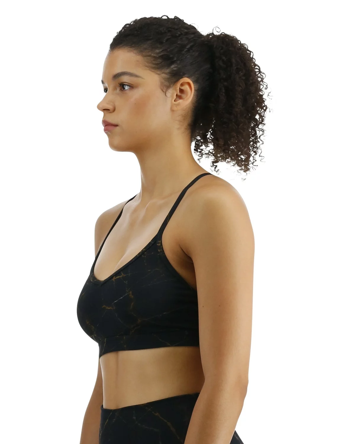 TYR Base Kinetic™ Women's V-Neck Sports Bra - Goldstone 5 TYR Base Kinetic™ Women's V-Neck Sports Bra - Goldstone - Image 3