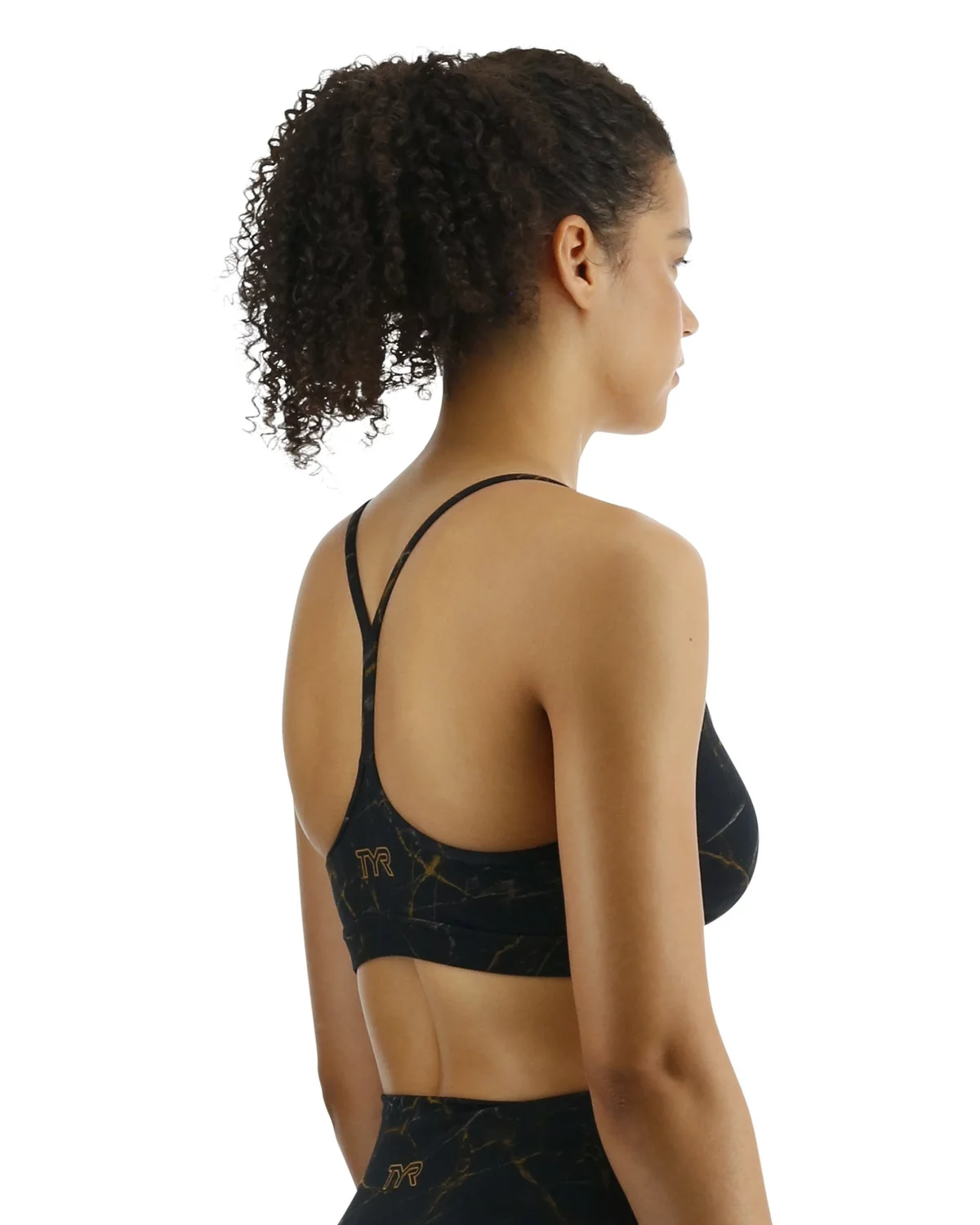 TYR Base Kinetic™ Women's V-Neck Sports Bra - Goldstone 7 TYR Base Kinetic™ Women's V-Neck Sports Bra - Goldstone - Image 5