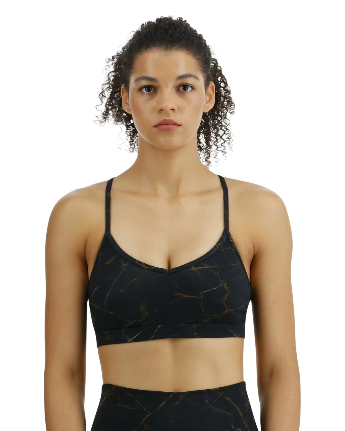 TYR Base Kinetic™ Women's V-Neck Sports Bra - Goldstone 3 TYR Base Kinetic™ Women's V-Neck Sports Bra - Goldstone