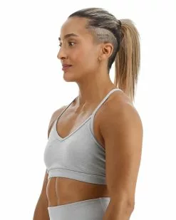 TYR Base Kinetic™ Women's V-Neck Sports Bra - Heather -TYR Sales FGVSH3A 254 alt03