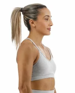 TYR Base Kinetic™ Women's V-Neck Sports Bra - Heather -TYR Sales FGVSH3A 254 alt06