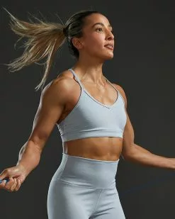 TYR Base Kinetic™ Women's V-Neck Sports Bra - Heather -TYR Sales FGVSH3A 254 alt09