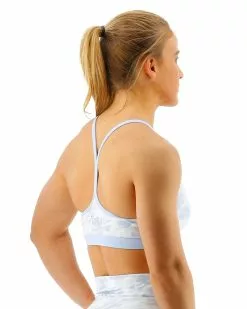 TYR Base Kinetic™ Women's V-Neck Sports Bra - Whiteout Camo -TYR Sales FGVWC3A 100 alt05