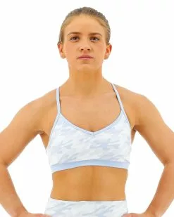 TYR Base Kinetic™ Women's V-Neck Sports Bra - Whiteout Camo