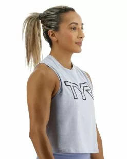 TYR ClimaDry™ Women's Cropped Tech Tank - Solid / Heather 18 TYR ClimaDry™ Women's Cropped Tech Tank - Solid / Heather -TYR Sales FPCTSO3A 987 alt06