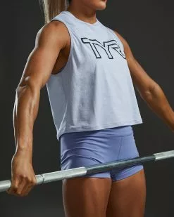 TYR ClimaDry™ Women's Cropped Tech Tank - Solid / Heather 20 TYR ClimaDry™ Women's Cropped Tech Tank - Solid / Heather -TYR Sales FPCTSO3A 987 alt08