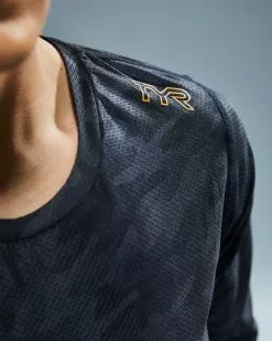 TYR Airtec™ Women's Long Sleeve Tee - Blackout Camo -TYR Sales FPTLBC3A 001 alt10