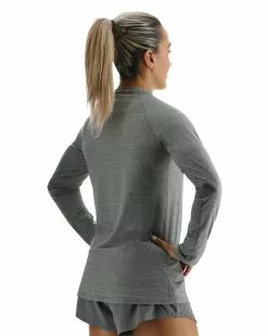 TYR ClimaDry™ Women's Raglan Long Sleeve Tee - Solid / Heather -TYR Sales FPTLRS3A 966 alt05