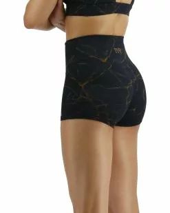 TYR Base Kinetic™ Women's High-Rise 2" Logo Short - Goldstone -TYR Sales FTHRSG3A 001 alt03