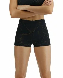 TYR Base Kinetic™ Women's High-Rise 2" Logo Short - Goldstone