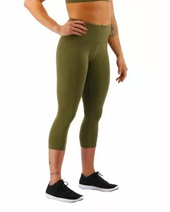 TYR Base Kinetic™ Women's High-Rise 3/4 Leggings - Solid -TYR Sales FTTMRS3A 932 alt06