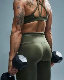 TYR Base Kinetic™ Women's High-Rise 3/4 Leggings - Solid -TYR Sales FTTMRS3A 932 alt08