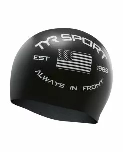 TYR Adult Silicone Swim Cap - "Always In Front"