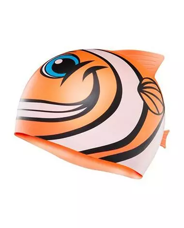 TYR Kid's CharacTYRS Happy Fish Silicone Swim Cap 4 TYR Kid's CharacTYRS Happy Fish Silicone Swim Cap - Image 2