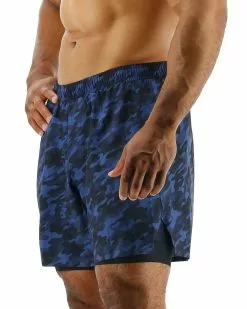 TYR Hydrosphere™ Men's Lined 6" Momentum Shorts - Midnight Camo -TYR Sales MASLMC3A 401 alt03