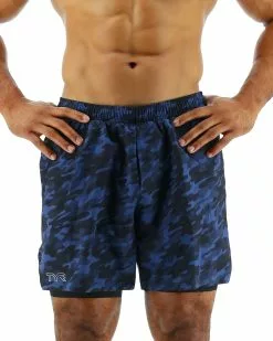 TYR Hydrosphere™ Men's Lined 6" Momentum Shorts - Midnight Camo