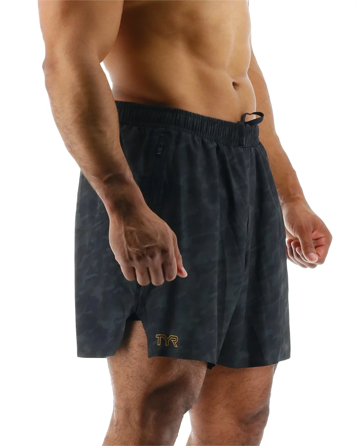 TYR Hydrosphere™ Men's Unlined 6" Momentum Shorts - Blackout Camo 8 TYR Hydrosphere™ Men's Unlined 6" Momentum Shorts - Blackout Camo - Image 6