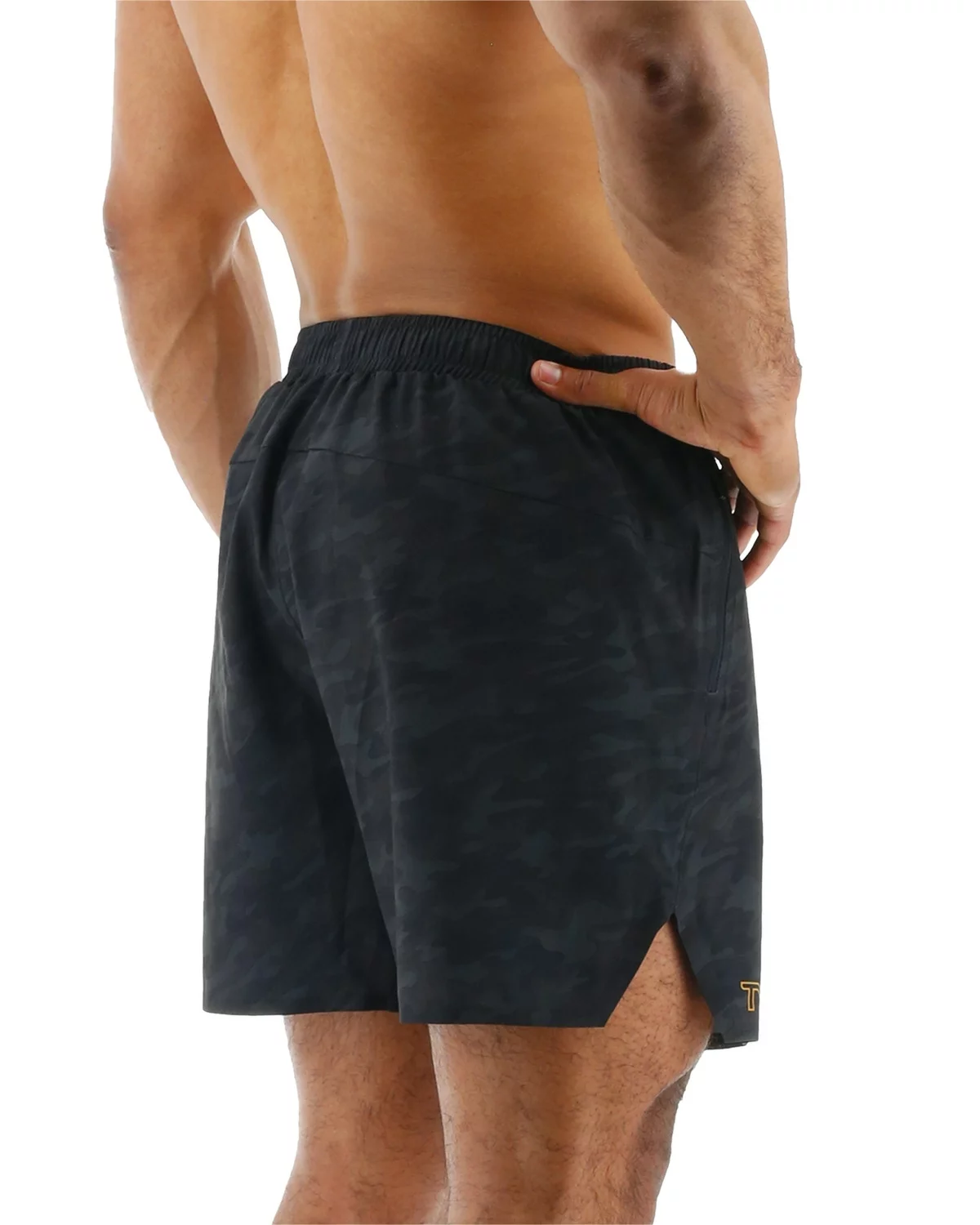 TYR Hydrosphere™ Men's Unlined 6" Momentum Shorts - Blackout Camo 4 TYR Hydrosphere™ Men's Unlined 6" Momentum Shorts - Blackout Camo - Image 2