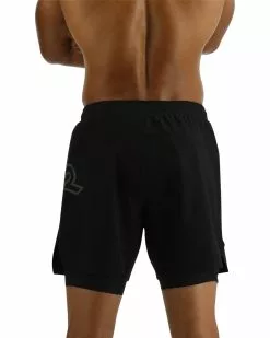 TYR Hydrosphere™ Men's Lined 6" Momentum Big Logo Shorts - Solid -TYR Sales MMSLSL3A 001 main02