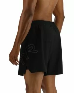 TYR Hydrosphere™ Men's Unlined 6" Momentum Big Logo Shorts - Solid -TYR Sales MMSUSL3A 001 alt03