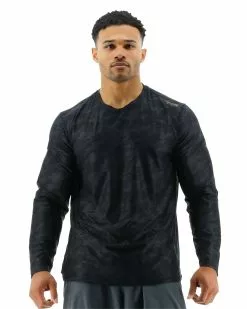 TYR Airtec™ Men's Long Sleeve Tee - Blackout Camo
