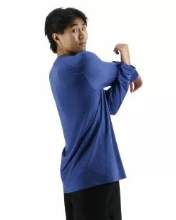 TYR ClimaDry™ Men's Raglan Long Sleeve Tech Tee - Solid / Heather -TYR Sales MPTLRS3A 981 alt05