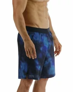 TYR Hydrosphere™ Men's Lined 7" Unbroken Shorts - Cosmic Night -TYR Sales MUSLCN3A 978 alt06