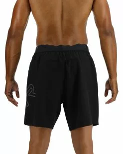 TYR Hydrosphere™ Men's Lined 7" Unbroken Big Logo Shorts - Solid -TYR Sales MUSLSL3A 001 main02