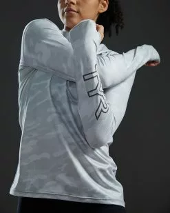 TYR SunDefense™ Women's Vented Hooded Shirt - Camohex -TYR Sales PLHCAX7A 990 alt09