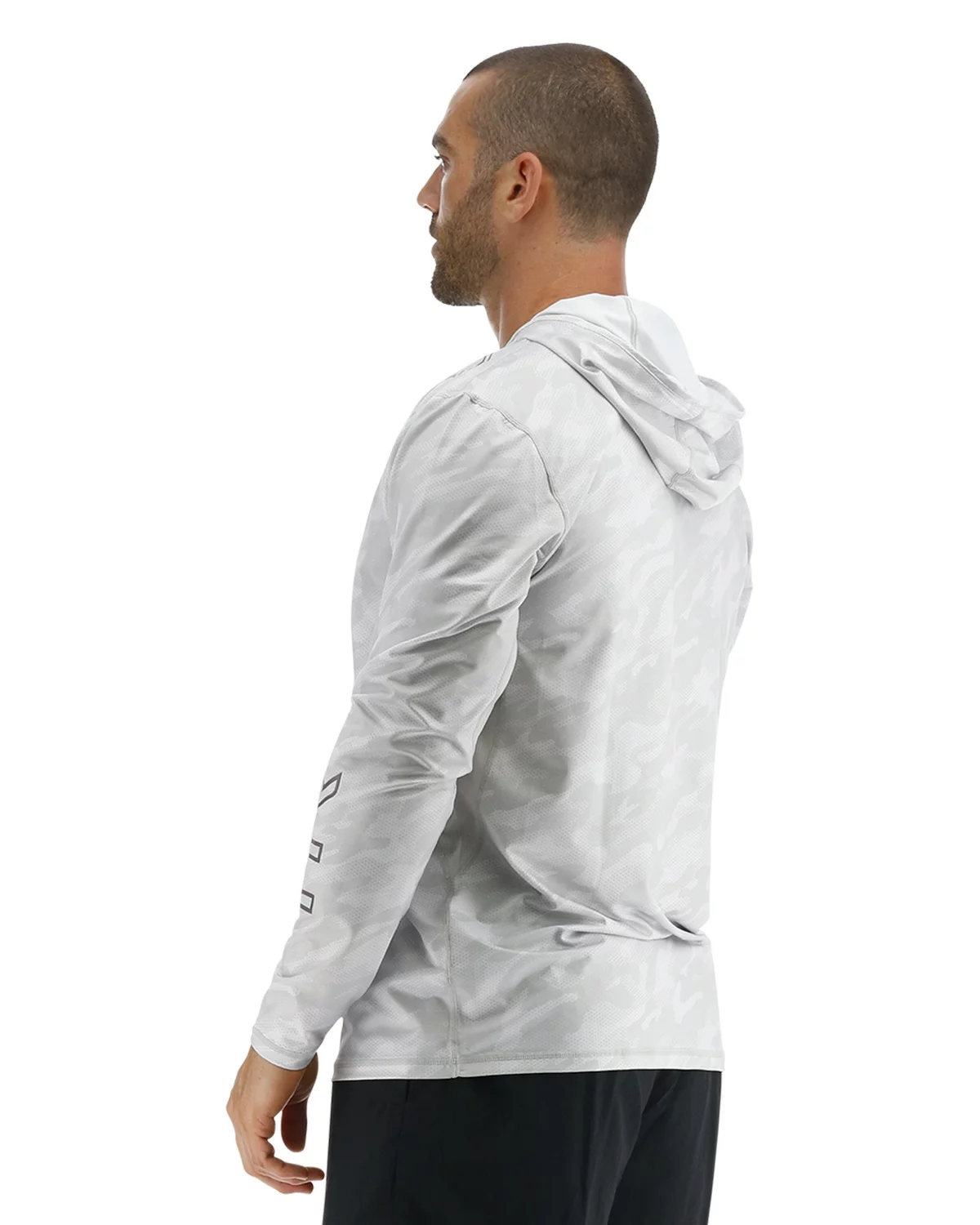 TYR SunDefense™ Men's Vented Hooded Shirt - Camohex 5 TYR SunDefense™ Men's Vented Hooded Shirt - Camohex - Image 3