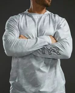 TYR SunDefense™ Men's Vented Hooded Shirt - Camohex 18 TYR SunDefense™ Men's Vented Hooded Shirt - Camohex -TYR Sales PMLHCA7A 990 alt07